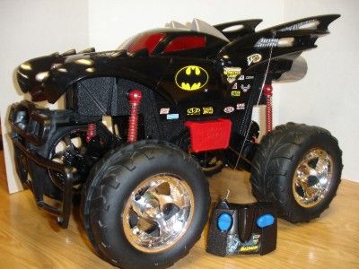 Huge Tyco RC Batman Monster Jam Radio Control Truck w Remote Batmobile