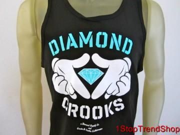 Diamond Supply Co Crooks Castles Collaboration Tank Top Mens Black XL