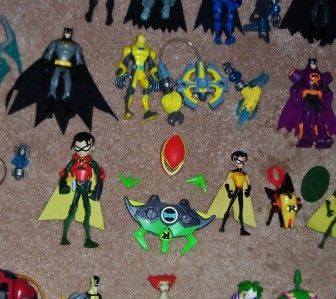 Huge The Batman Animated Mattel Batcave Batmobile Figure Lot of Shadow
