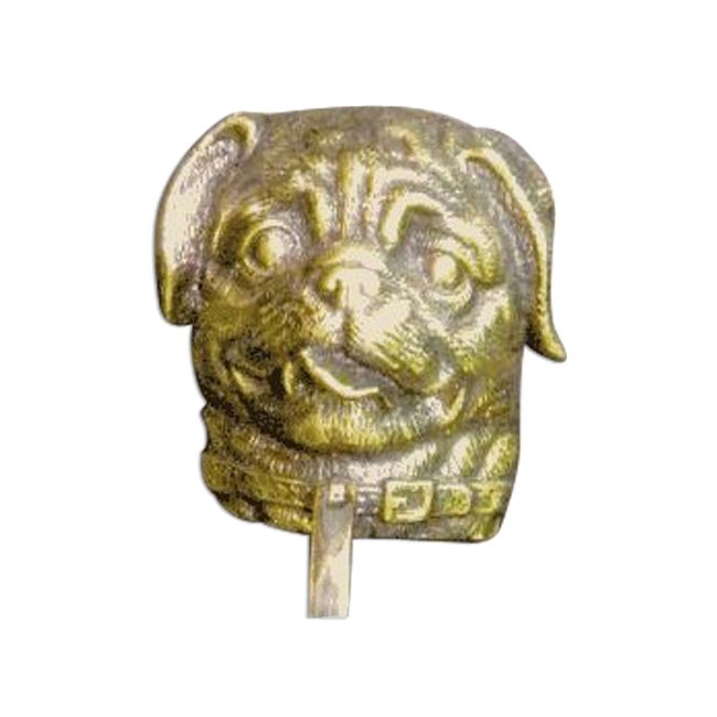 Mayer Mill Brass Decorative Polished Antique Pug Door Knocker