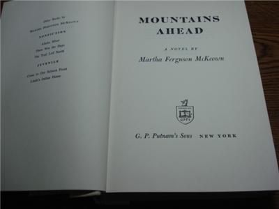1961 HC Mountains Ahead Martha Ferguson McKeown Oregon Pioneer