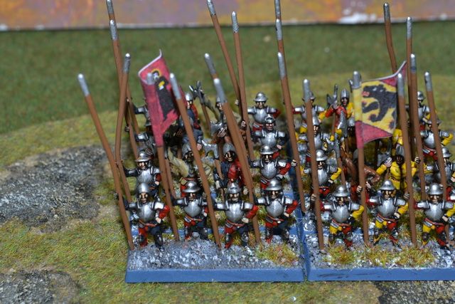 15mm Medieval DPS Painted DBMM DBA Fog Later Swiss Pikemen Glarus Bern