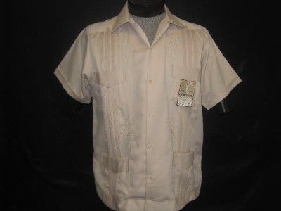 Original Mexican Khaki Guayabera Casual Dress Wedding