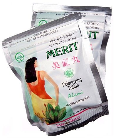     3 Packs Jamu Merit Slimming Pills Lose Weight Natural