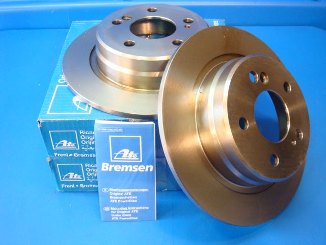 Ate Rear Brake Rotors Mercedes R129 300SL 500SL SL500