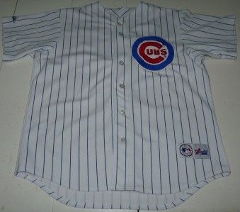 Majestic Chicago Cubs Stitched MLB Baseball Jersey Mens Large