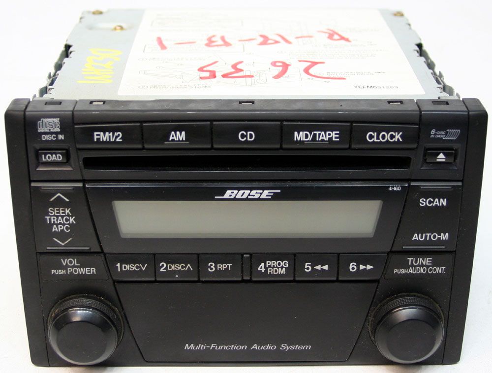 MAZDA MIATA MX5 FACTORY STEREO BOSE 6 DISC CHANGER CD RADIO ND22669R0