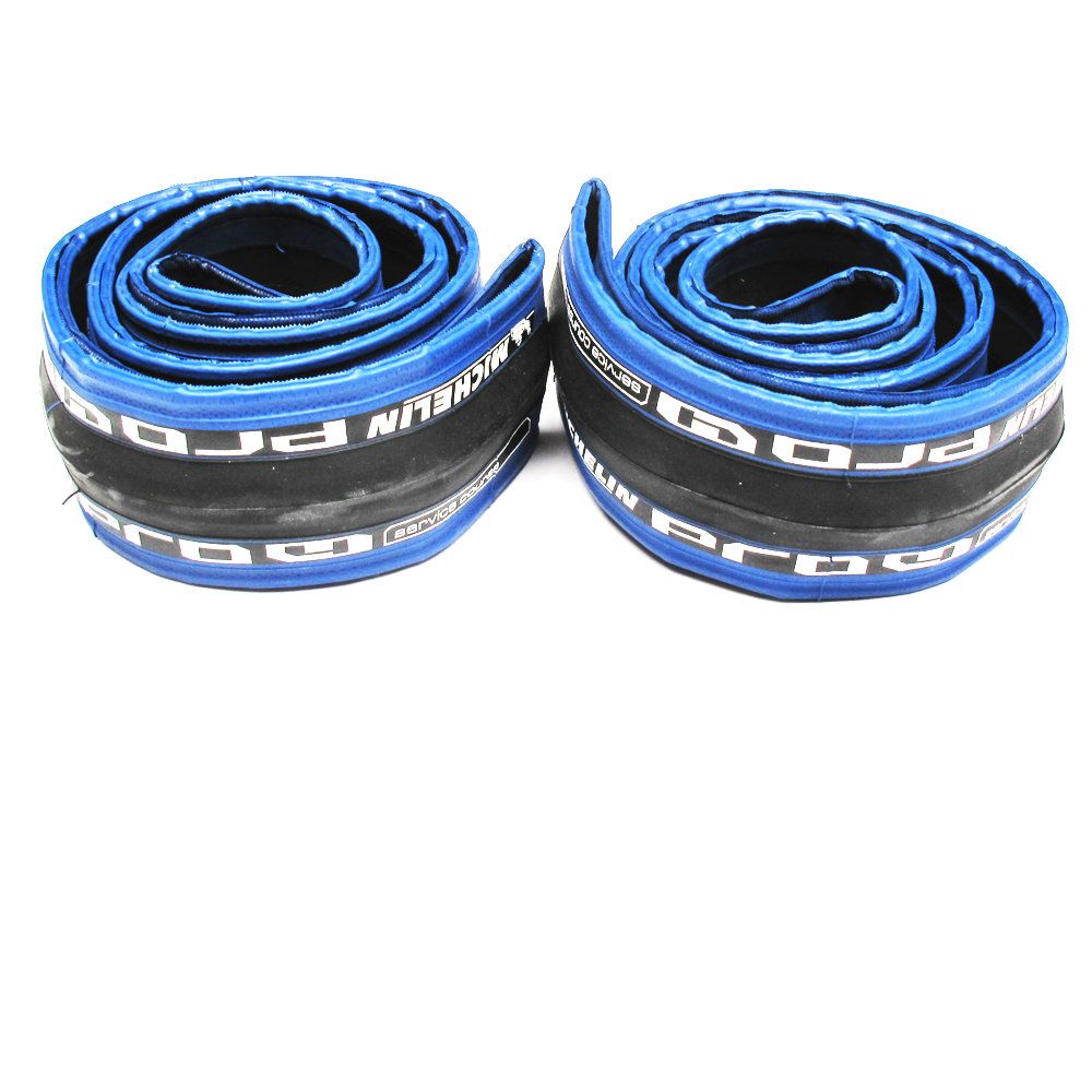 Pair Michelin Pro 4 Tire 700 x 23c Services Course Blue Clincher Bike