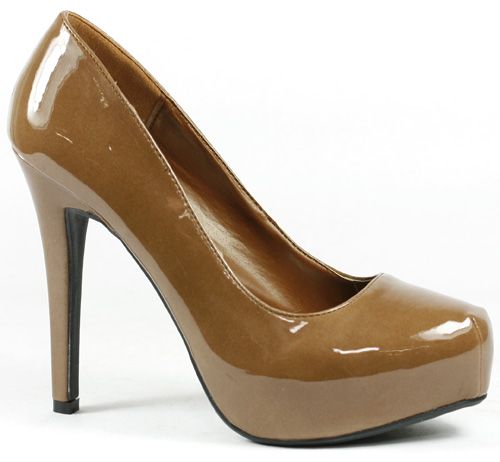 Chestnut Brown Platform Pump 9 US Anne Michelle