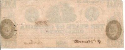 Confederate Note State of Georgia January 15, 1862 Milledgeville, GA