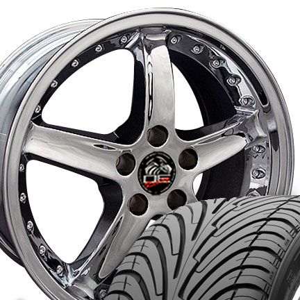 18 Rim Fits Mustang® GT Cobra 05 Wheels and Nexen 3000 ZR Tires