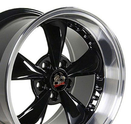 17 9 10 5 Black Bullitt Bullet Wheels Set of 4 Rims Fit Mustang® GT