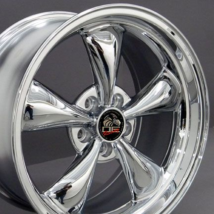 Chrome Bullitt Bullet Style Wheels Rims Fit Mustang® GT 94 06