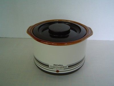 Rival 1 Qt CROCK ETTE Slow Cooker Model 3205 Mini Crock Pot Excellent