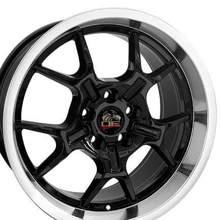 18 x9 10 Black Fit Mustang® GT Wheels GT40 Style Deep 94 04