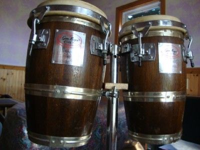 Vintage 80s Gon Bop Mini Congas Percussion Latin Music Original Hand