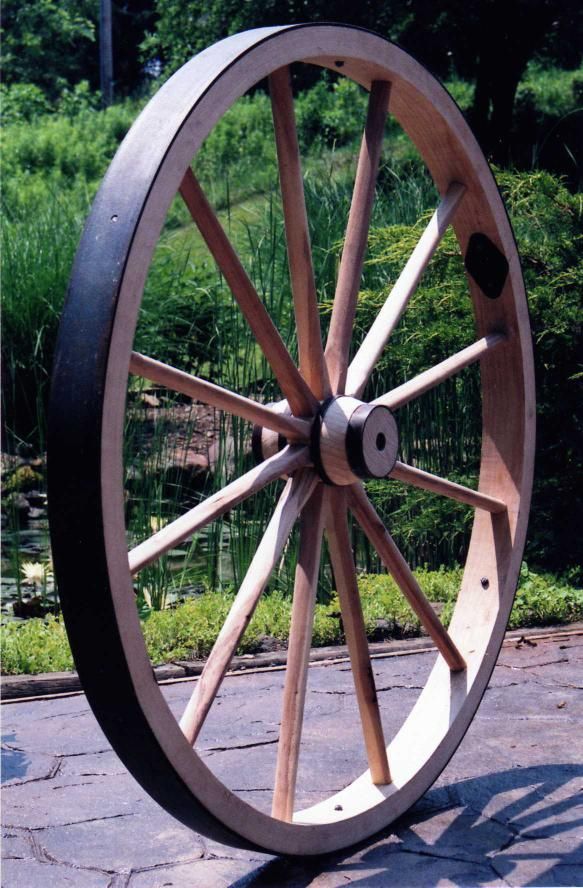 Wooden Cannon Wheels One Wheel