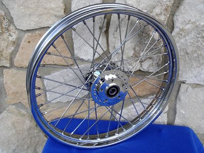 21X2.15 40 SPOKE FRONT WHEEL FOR HARLEY NARROW GLIDE DYNA 2000 03 AND