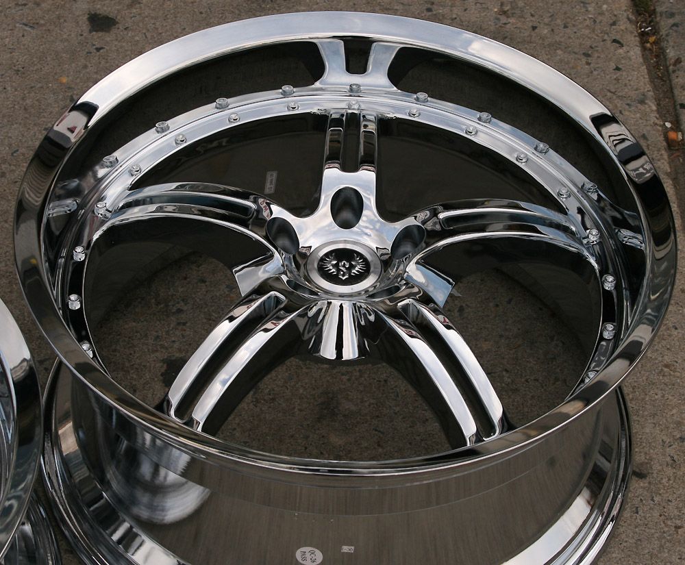 ST5 19 Chrome Rims Wheels Mustang Staggered 19 x 8 5 9 5 5H 38