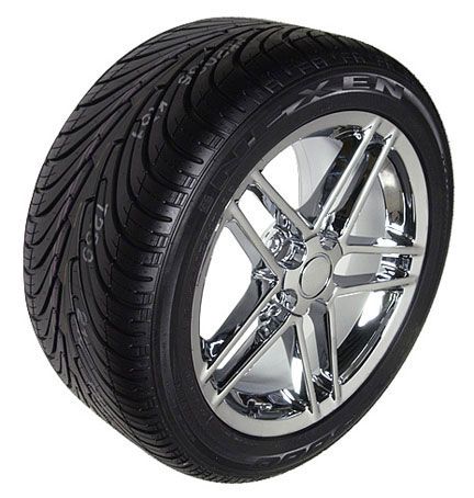 17x9 5 Chrome C6 Z06 Style Wheels Rims Tires Fits Camaro