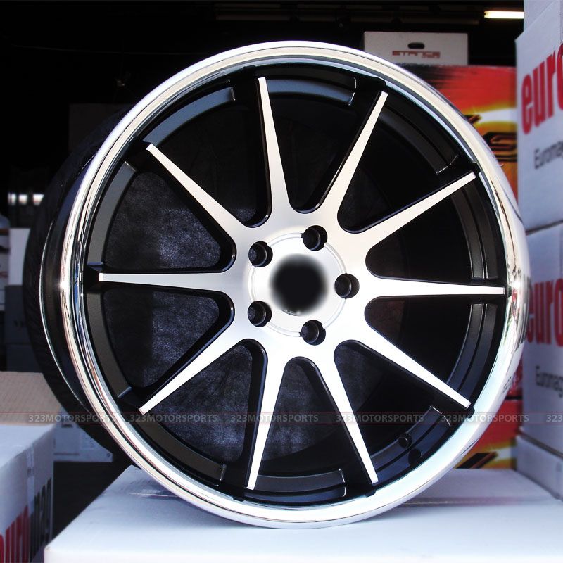 19 inch Rims BMW Wheels Euromag EM10 325 328 330 335 Blackmachchrlip