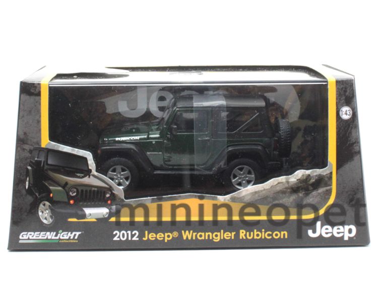 85023 2012 12 Jeep Wrangler Rubicon 1 43 Diecast Green