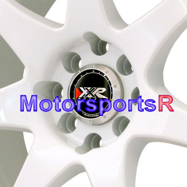 16 16x7 XXR 522 White Concave Rims Wheels 92 95 98 02 Honda Civic SI