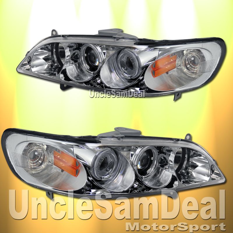 Honda Accord Dual Halo Rims Projector Chrome Headlights