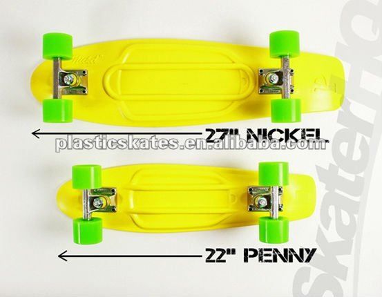 length penny style plastic 4 wheels cruiser complete board skateboard