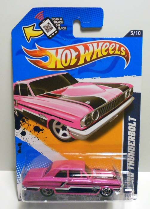 HOT WHEELS 2012 #115 MUSCLE MANIA FORD THUNDERBOLT  VARI ERROR