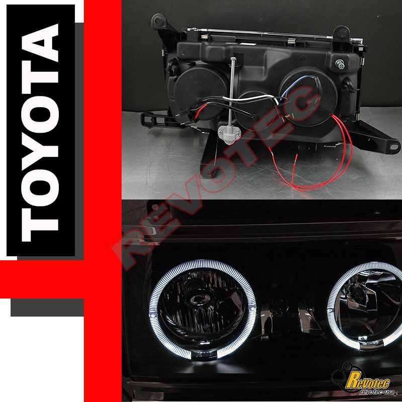 91 92 93 94 Toyota Land Cruiser FJ82 Halo Head Lights Chrome 1 Pair