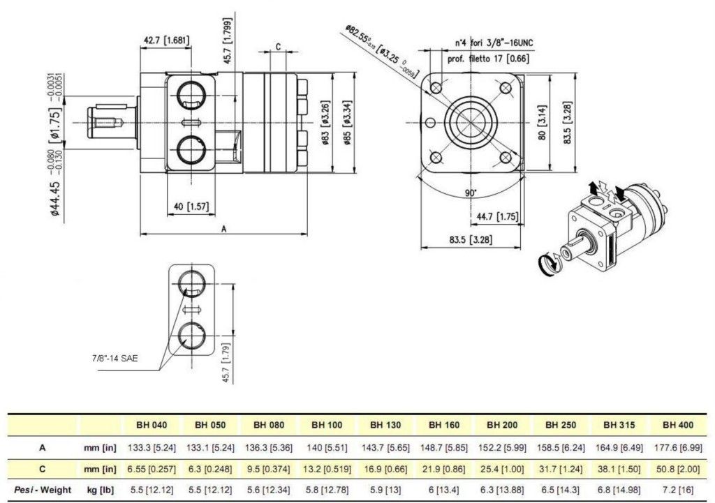 101 1012, 101 1756 Sauer Danfoss 151 2045, 151 3445, 151 7065 Chief