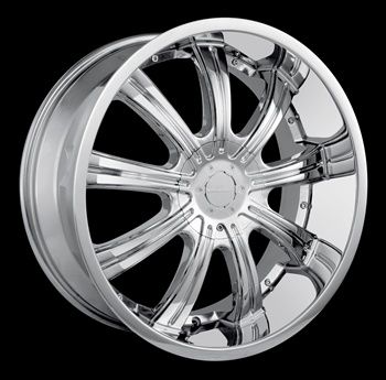 20x8.5 Chrome Veloche Vapor Wheels 5x115 5x5 +18 CHEVROLET SUBURBAN