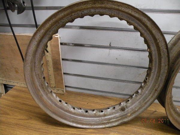 Pair Indian Chief 16 Wheel Rims 40s Orig Motorcycle Vintage