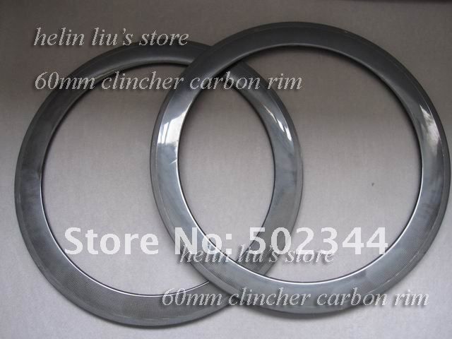 Carbon Road Bike Rim 60mm Clincher Carbon Rim