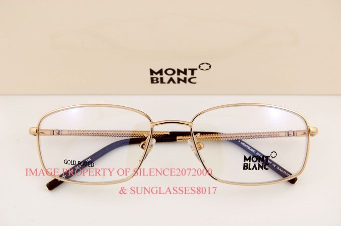 New Mont Blanc Eyeglasses Frame 251 032 Gold Plated Men