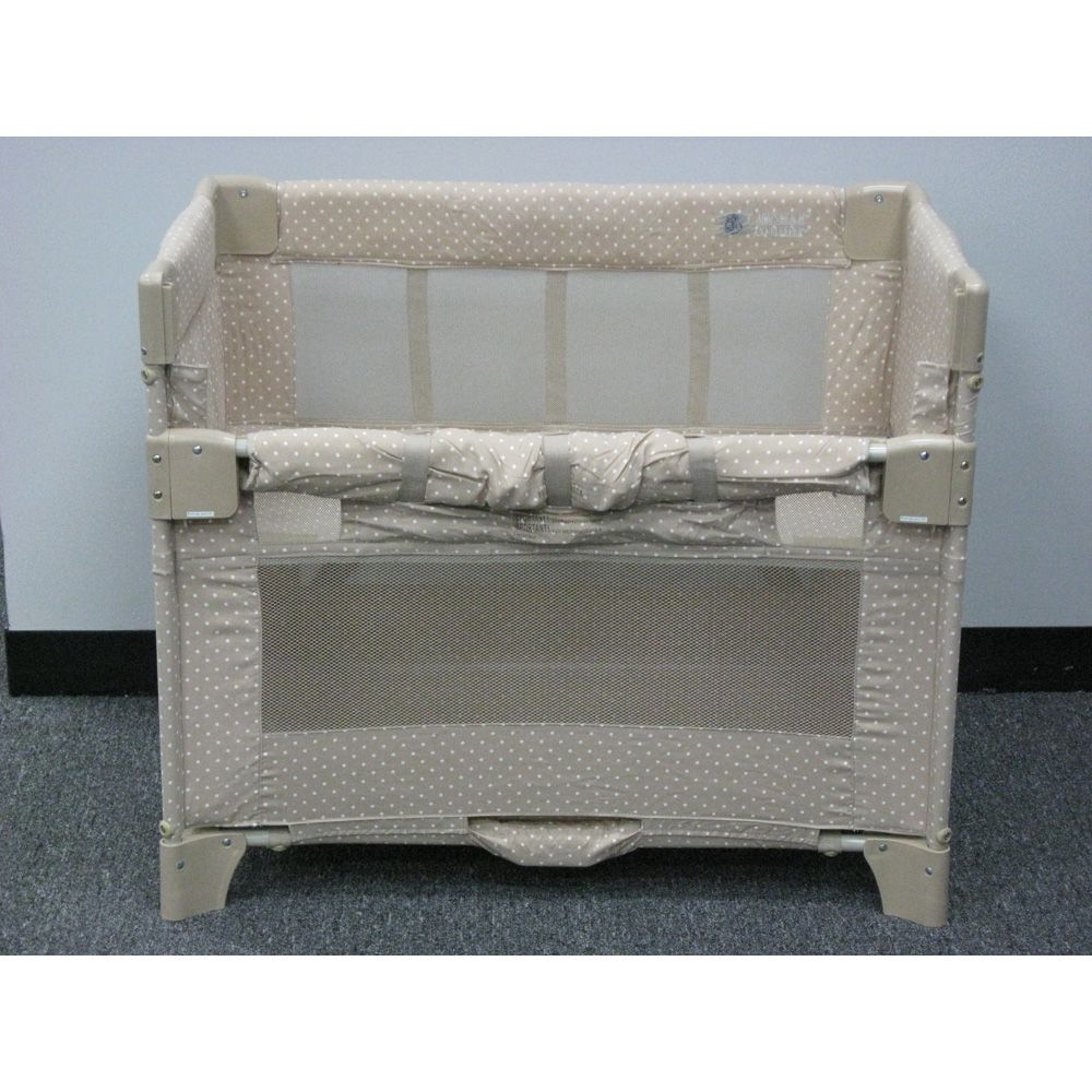 Arms Reach Co Sleeper Mini Bassinet Tan Dot