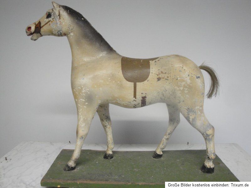 Antique Rocking Horse 1850 Biedermeier Wood RARE Cheval Manege