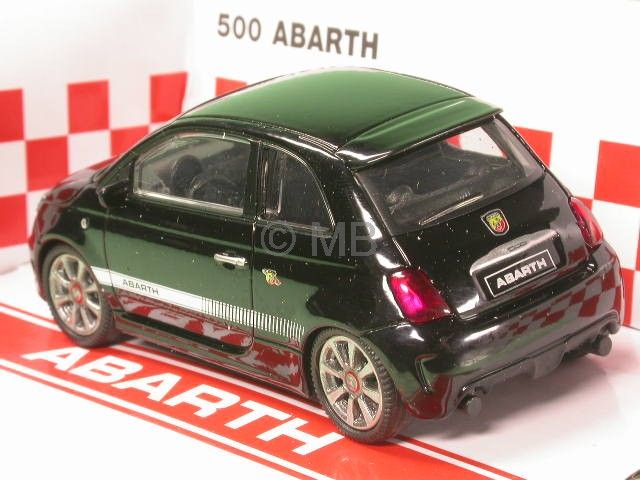 Fiat 500 Abarth 2007 schwarz Modellauto Mondo 143