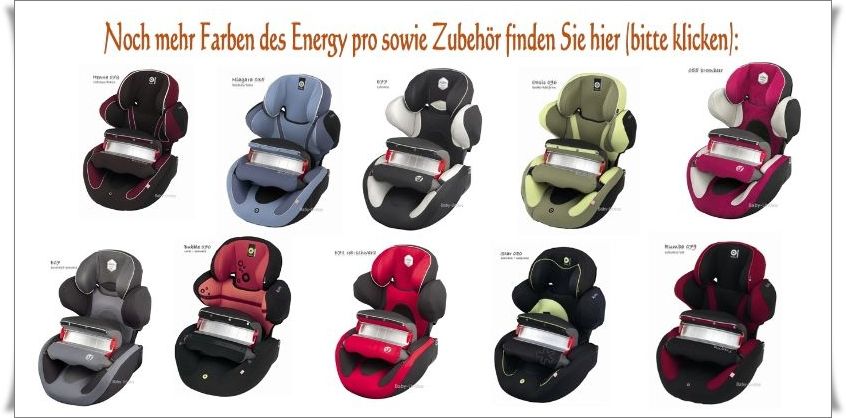 Autositz Kiddy Energy Pro 2011 9 18 kg schwarz E77 NEU