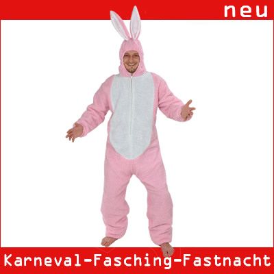 HASE ROSA FELL OK KOSTUM FASCHING KARNEVAL JUNGGESELLENABSCHIED GR M L