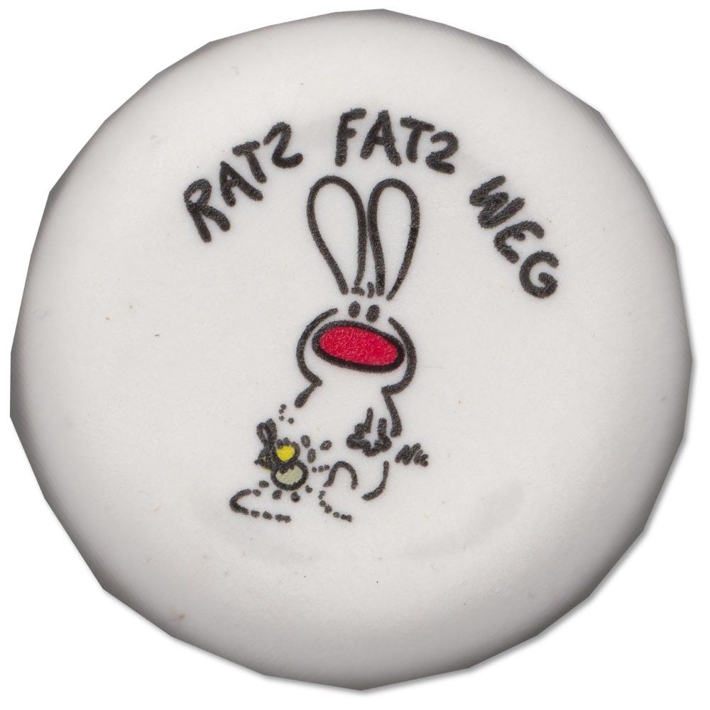 Nic Ratz Fatz Weg Radierer Radiergummi Hase rund Ratz Fatz Weg