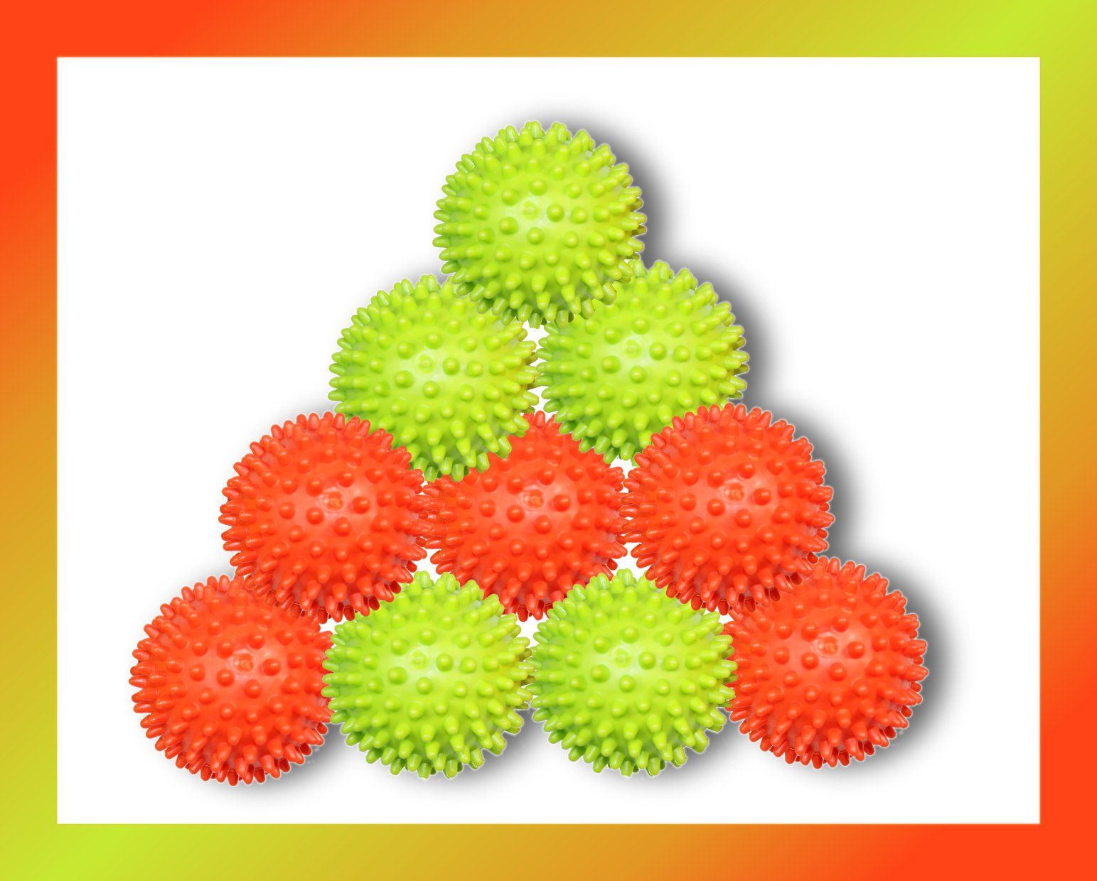 10 Massageball Noppenball 6,5cm Ball Igelball Massage