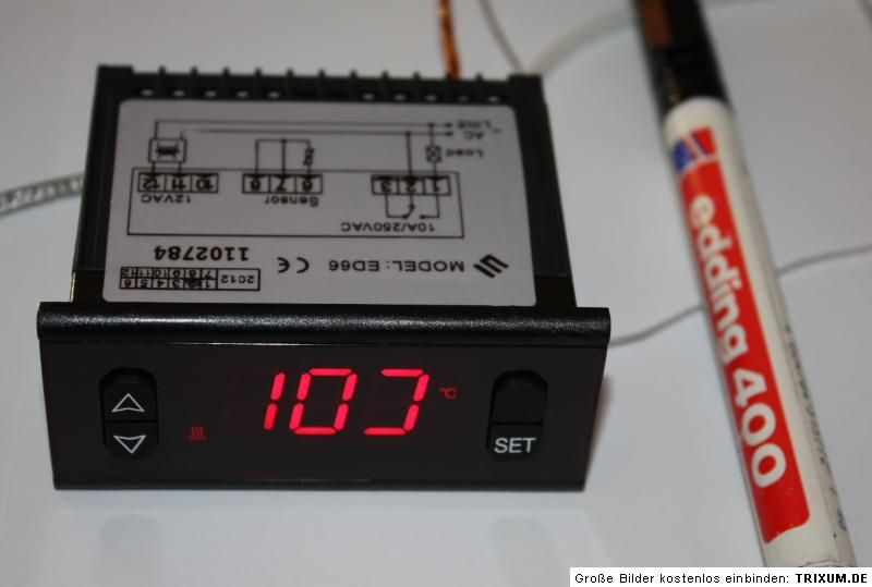 12 V Volt Temperaturregler Temperaturschalter Temperatursteuerung