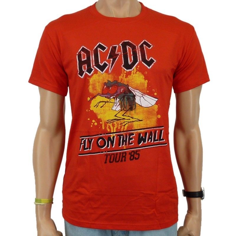 AC/DC   Fly On The Wall Band T Shirt, rot