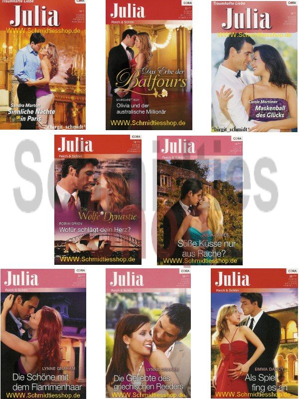 Top Angebot 15 CORA Julia MEGA Bundle 8 Romane (Neu & Ungelesen