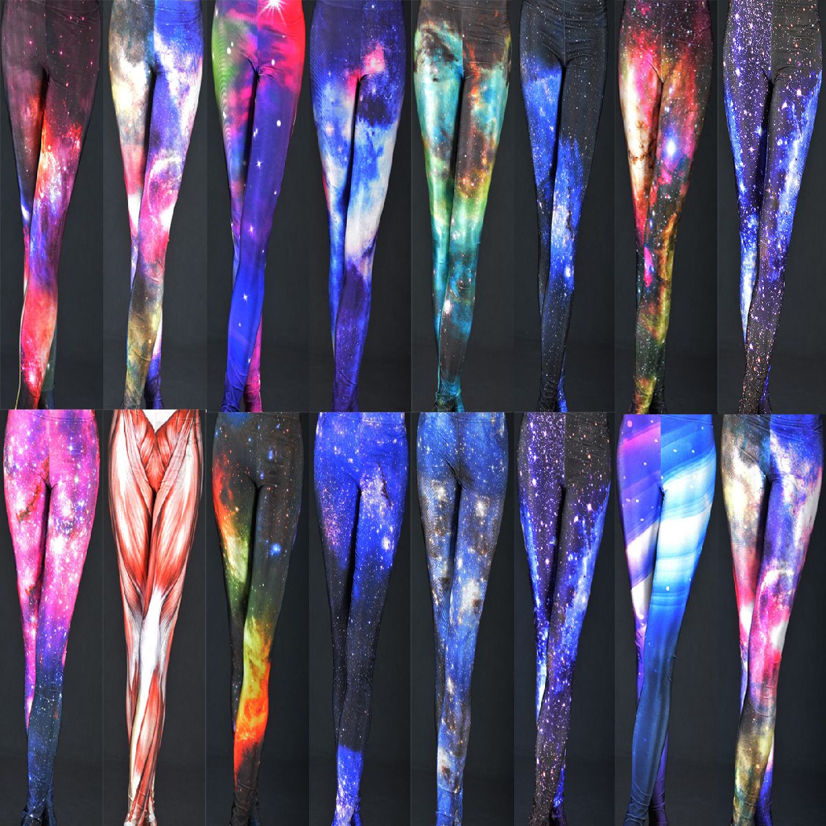 Galaxy Leggings Leggins Weltraum Stars Sterne Planeten Weltall