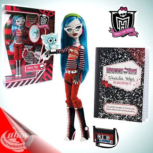 Monster High GHOULIA YELPS Tochter Zombies Haustier Eule Sir Hoots A