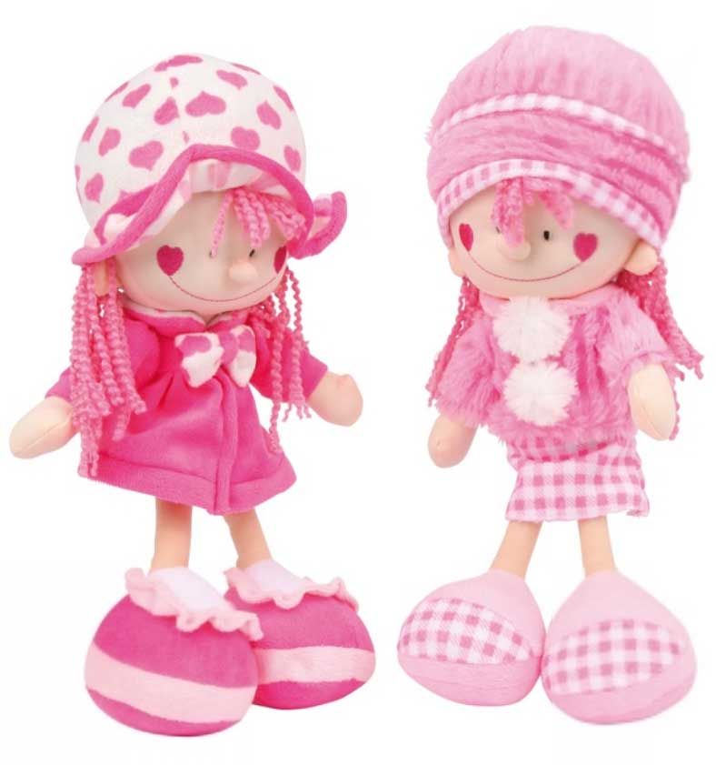 PUPPE NORA UND EMILY 2 er Set ca. 13 x 10 x 34 cm NEU