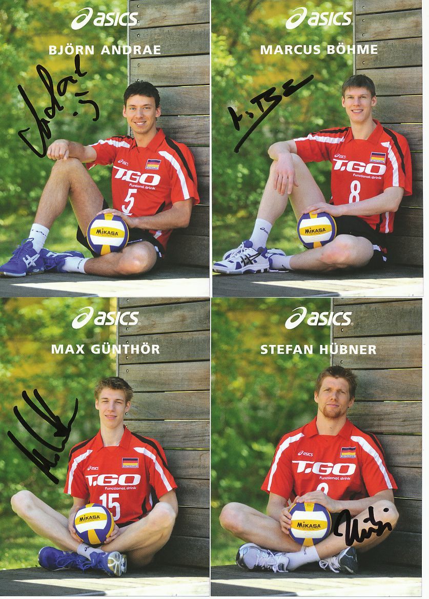 Deutsches Männer Nationalteam Volleyball Autogrammkarten Nr.15